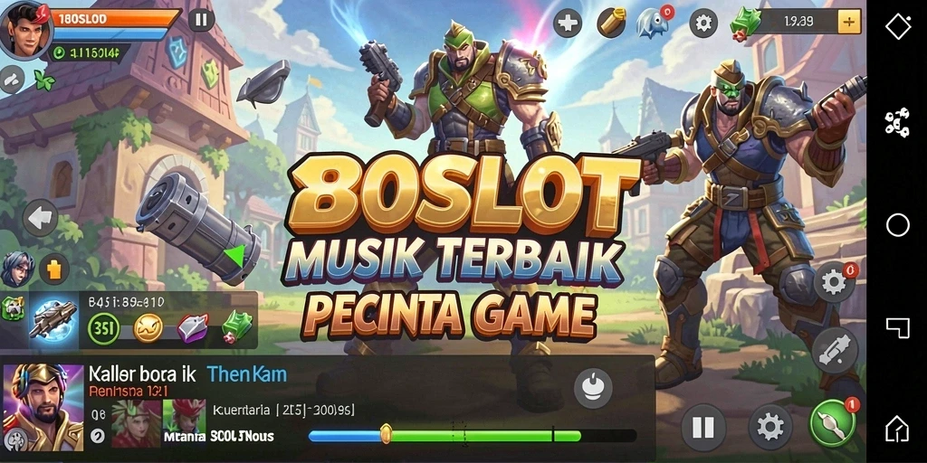 Tampilan gameplay menampilkan pemain bersaing dengan musik favorit.