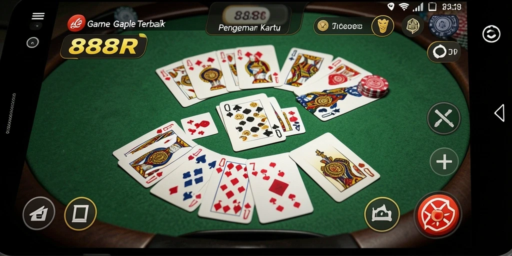 Tampilan gameplay Gaple yang seru dan interaktif.