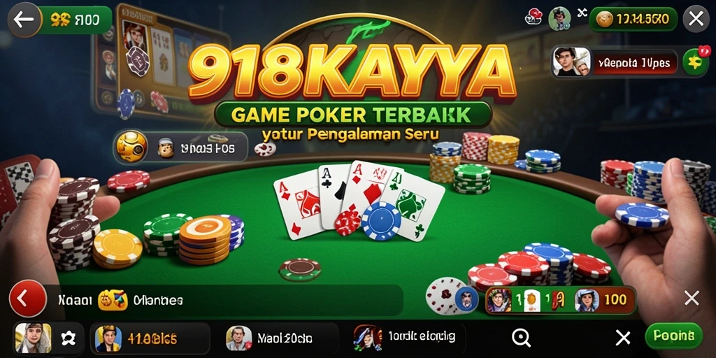 Screenshot gameplay Poker yang mendebarkan di 918KAYA.