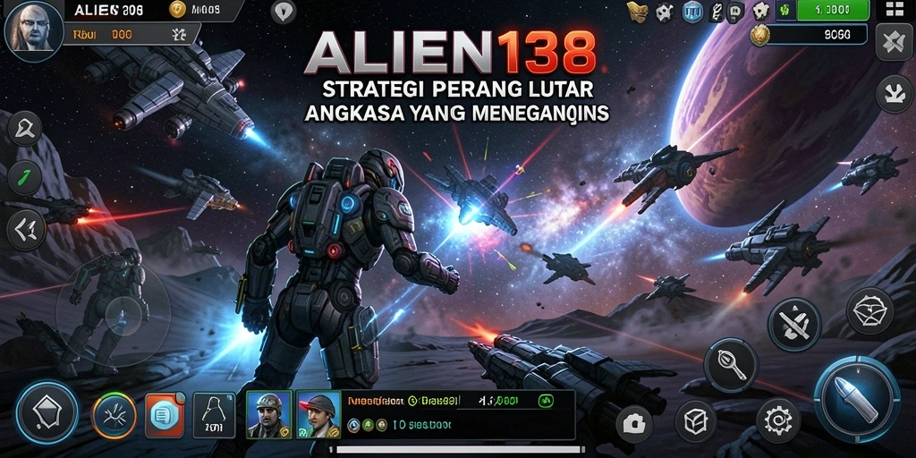 Tampilan gameplay ALIEN138 yang menampilkan pertempuran strategis.