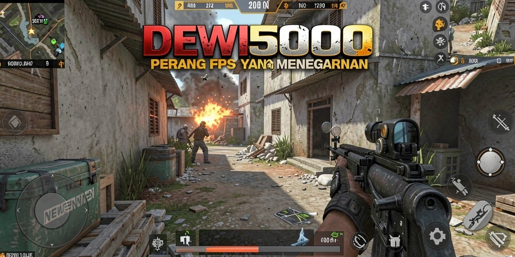 Tampilan gameplay seru DEWI5000 dengan aksi tembak-menembak yang mendebarkan.