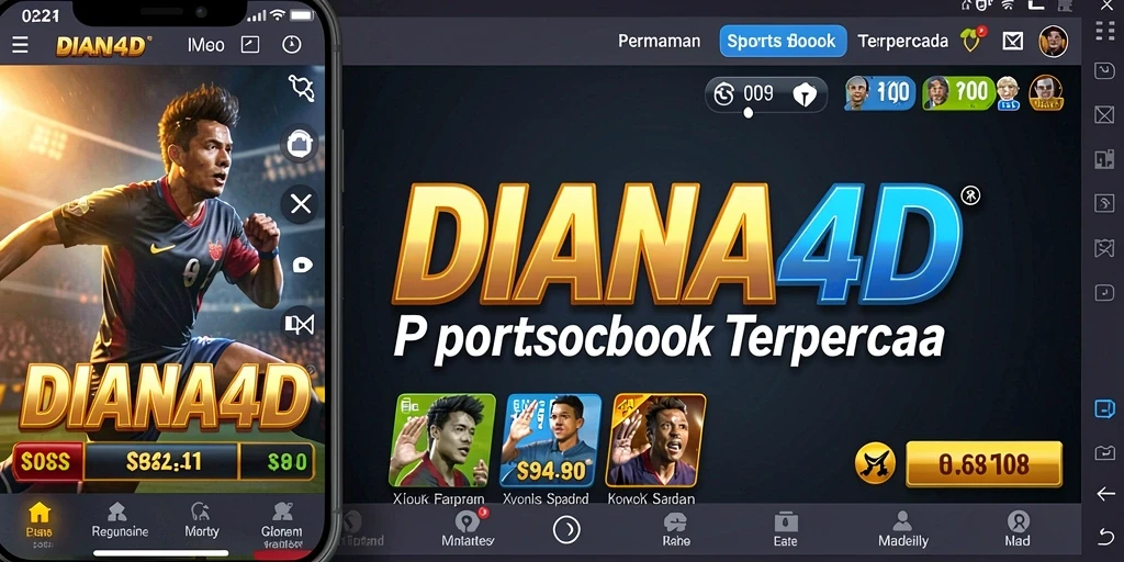 Tampilan utama <strong>DIANA4D</strong> dengan berbagai opsi taruhan olahraga.