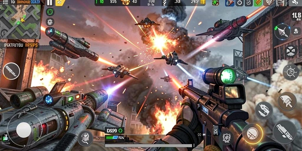 Tampilan gameplay DS99 yang seru dan penuh aksi.