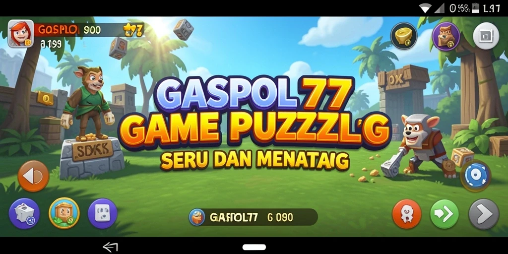 Tampilan gameplay GASPOL77 yang penuh warna dan menantang.