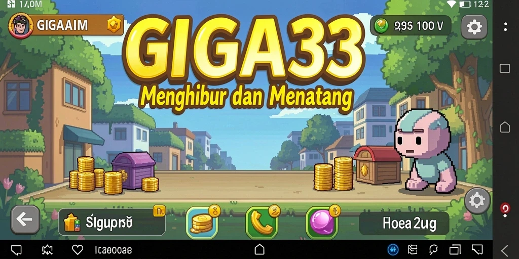 Screenshot utama GIGA33 menampilkan gameplay Idle yang menarik.