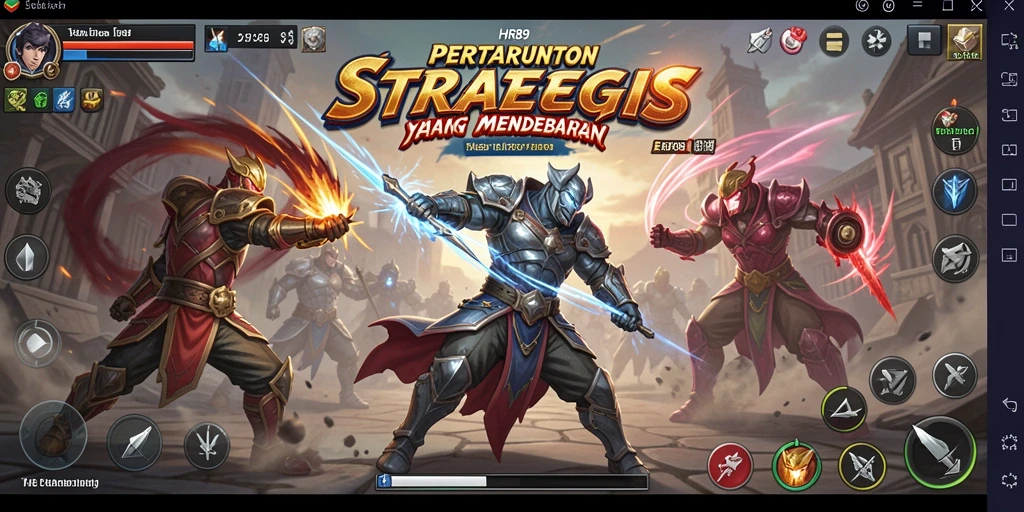 Screenshot utama HR89 menunjukkan gameplay strategi yang mendebarkan.