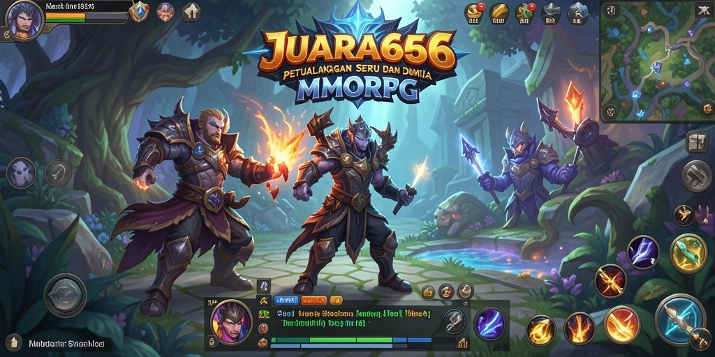 Tampilan gameplay seru dari JUARA666 dalam dunia MMORPG.