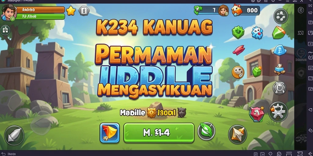 Screenshot K234 menampilkan gameplay santai penuh kemajuan.