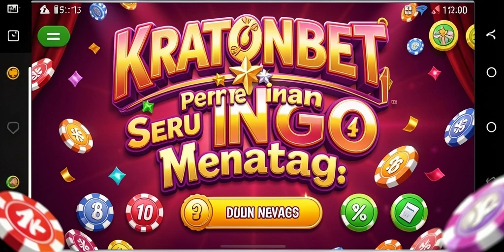 Screenshot gameplay KRATONBET menunjukkan suasana permainan Bingo yang seru.