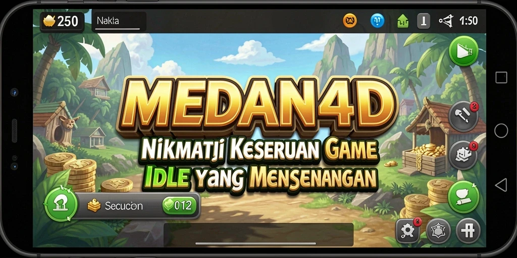 Tampilan gameplay Idle yang seru dan menarik dari MEDAN4D.