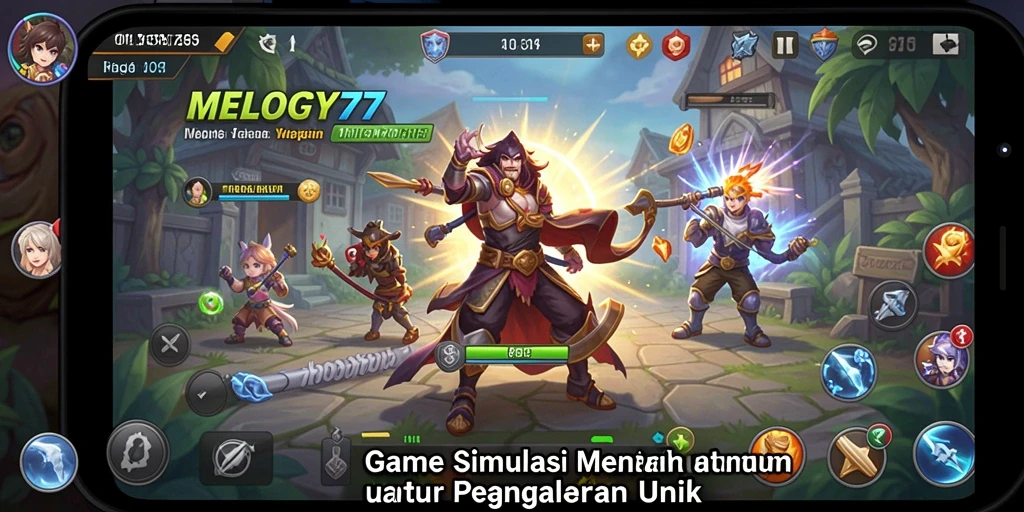 Tampilan gameplay MELODY77 yang memukau dan interaktif.