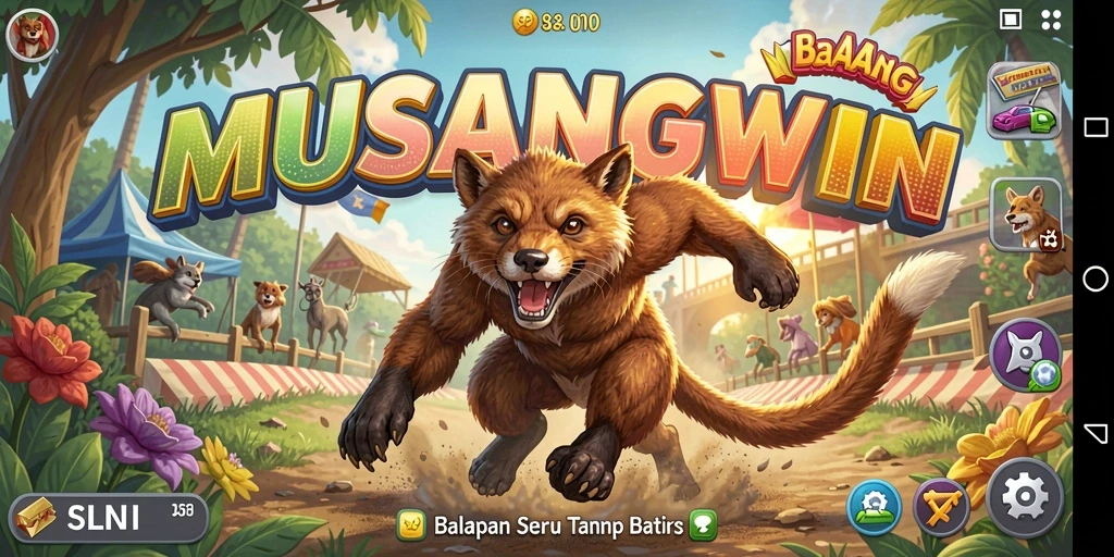 Tampilan gameplay balap yang dramatis dan penuh aksi.