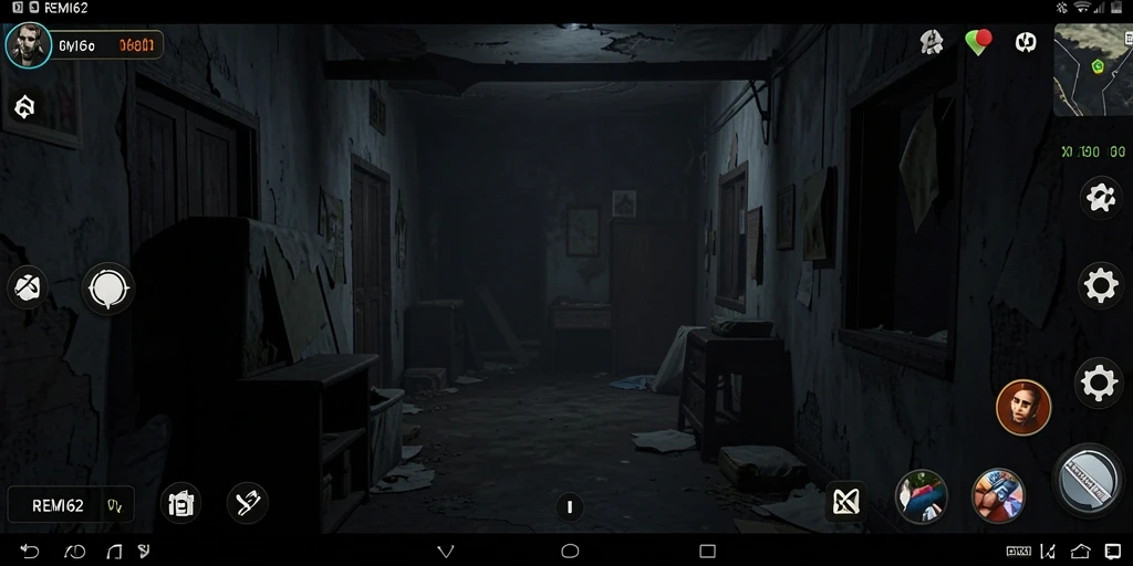 Gameplay REMI62 yang mencekam dengan suasana horor yang mendalam.