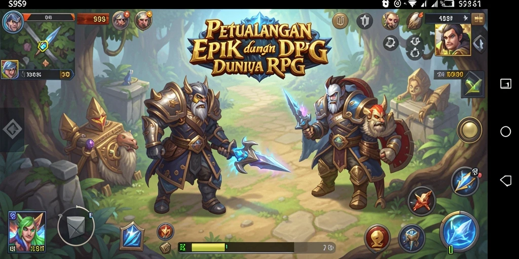 Tampilan gameplay S9S9 dengan aksi RPG yang menegangkan.