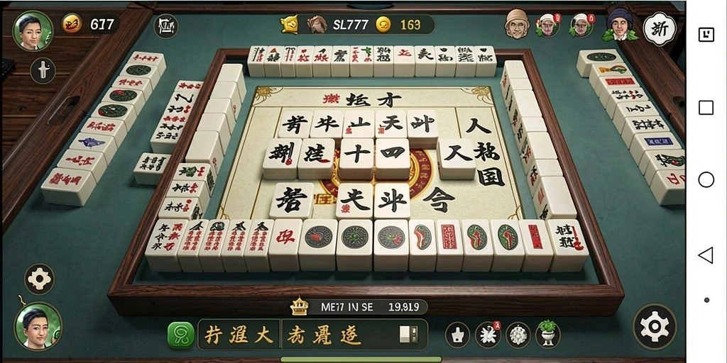 Tangkapan layar gameplay SL777 dengan aksi Mahjong yang seru.