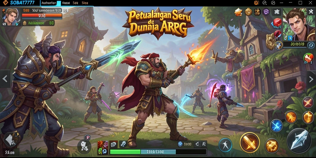 Screenshot tampilan gameplay dari SOBAT777 yang menampilkan pertarungan seru.