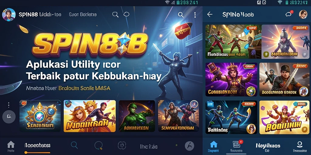 Tampilan utama <strong>SPIN88</strong> yang menampilkan fitur pengingat tugas.