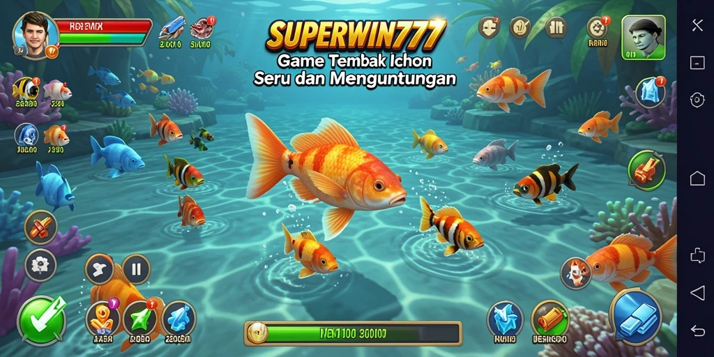 Gameplay seru Tembak Ikan di SUPERWIN777.