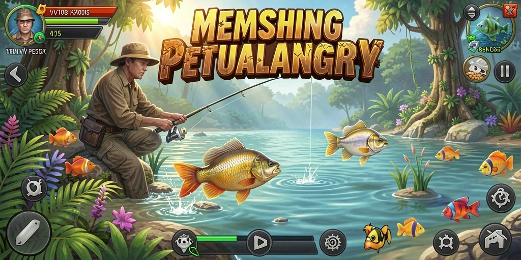 Tangkapan ikan besar di gameplay VW108 yang seru dan menantang.